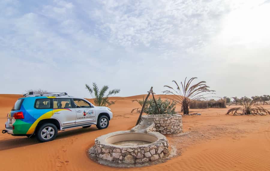 Mleiha Desert Safari with Sandboarding, Stargazing & Dinner - A short stop for refreshments and local context
