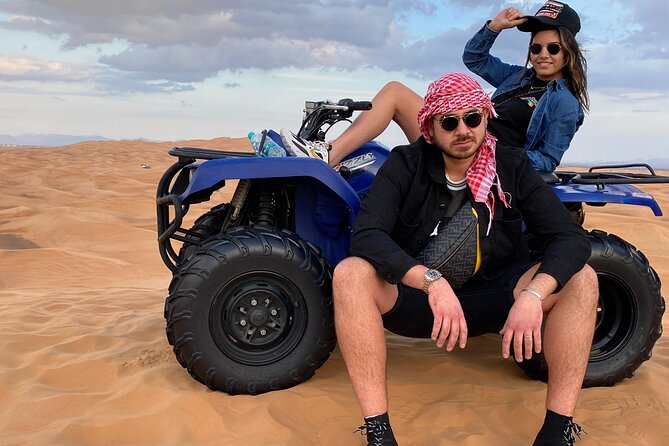 Morning Desert Safari, Quad Bike, Sandboard and Camel Ride - The camel farm adds a more traditional pause