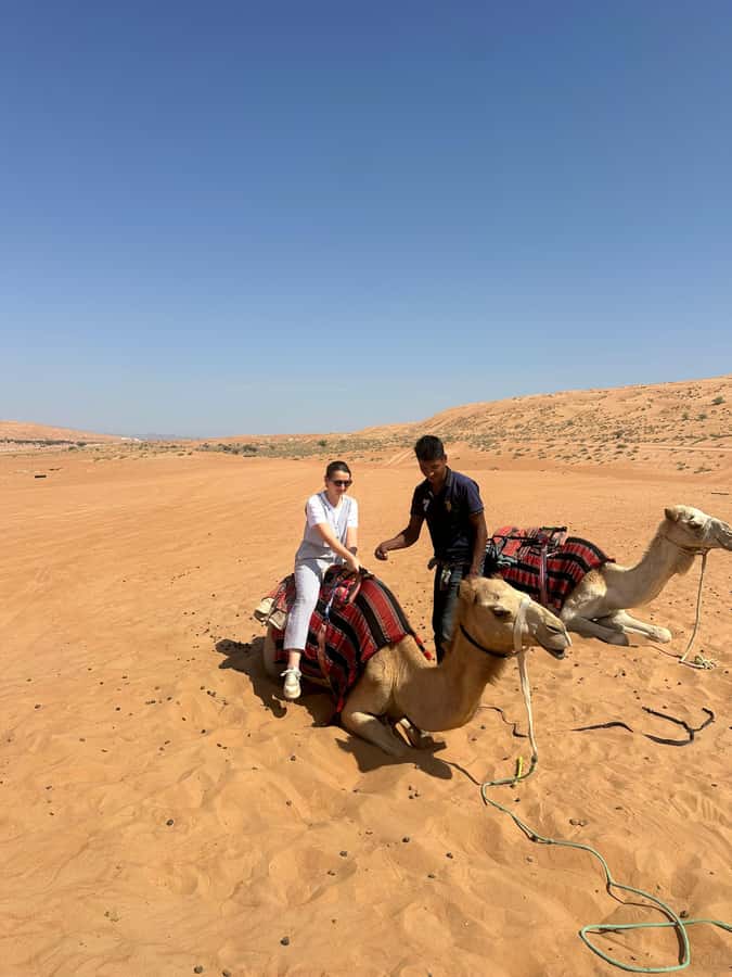 Muscat: Bidiya Desert Sunset Camel Ride with Transfer - What to bring and how to prepare