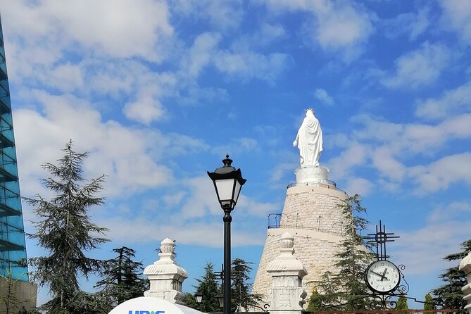 New Guided Semi-Private Tour to Jeita Grotto, Harissa & Byblos - Harissa and the view over Jounieh Bay