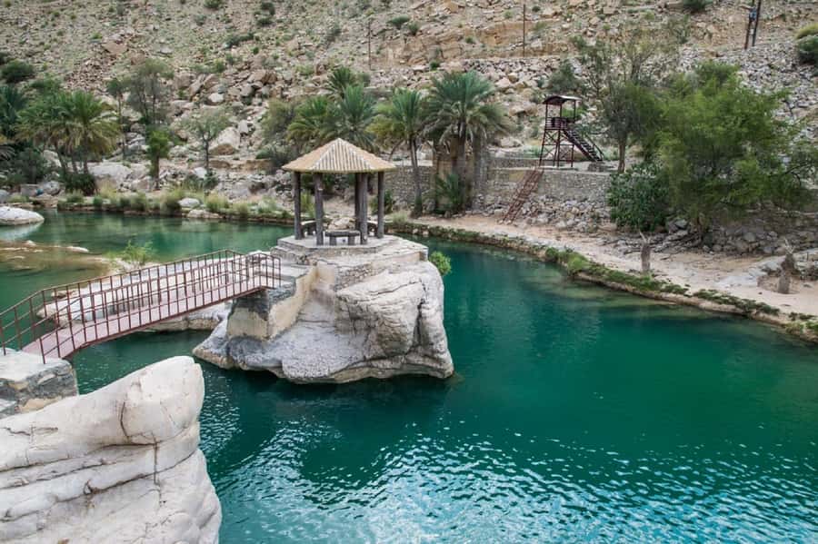 Oman: Wahiba and Wadi Bani Khaled Private Trip - Wadi Bani Khalid: water in the dry country