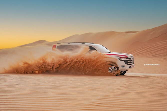 Overnight Desert Safari with BBQ Dinner & Breakfast Abu Dhabi - Dune bashing across the Arabian Desert