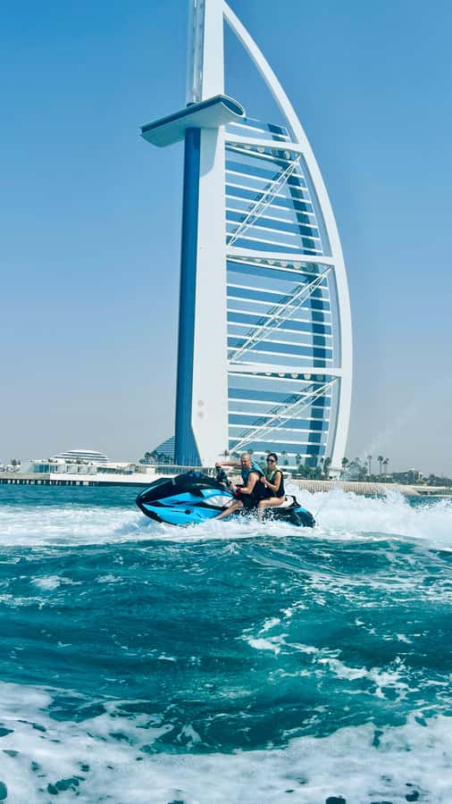 Palm Jumeirah: 1.5-Hour Guided Jet Ski Tour - Seeing Burj Al Arab from the water