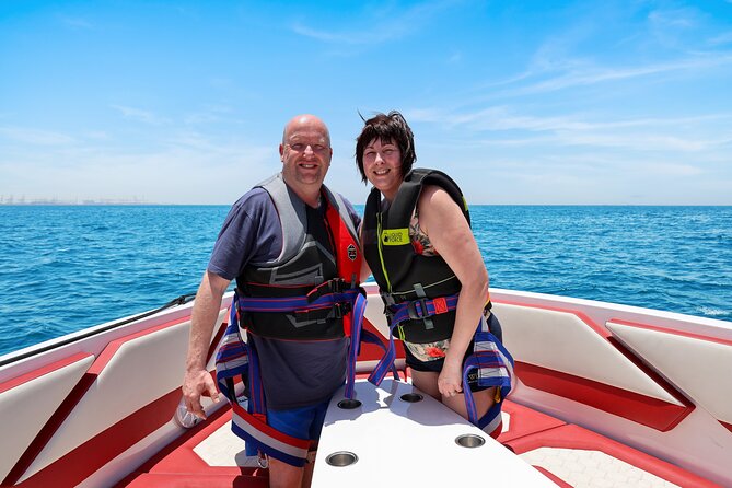 Parasailing in Dubai with Palm Jumeirah and JBR Beach views - Palm Jumeirah and JBR from above