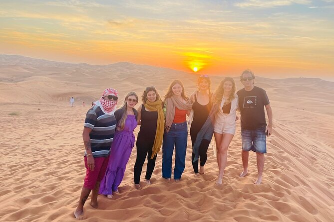 Premium Desert Safari Dubai : Dune Bashing, Camel Ride with BBQ - Sunset Photos and a Short Camel Ride