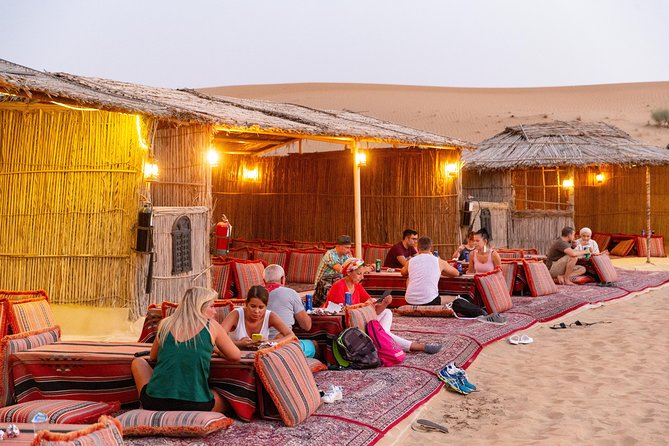 Premium Dubai Desert Safari with BBQ Dinner in the Red Dunes - The Camel Farm Stop at Lahbab
