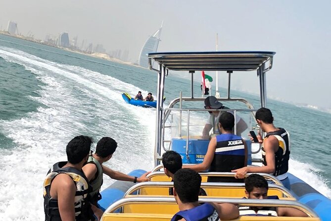 Private 60-min Group Tubing on Speedboat in Dubai - Burj Al Arab views without a long boat tour