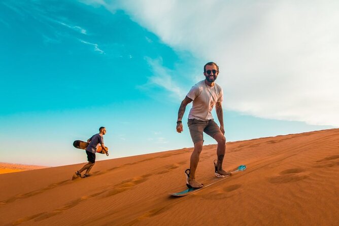 Private Desert Safari With BBQ Buffet Dinner And Live Shows - Sunset photos, Arabic clothing, and camel time