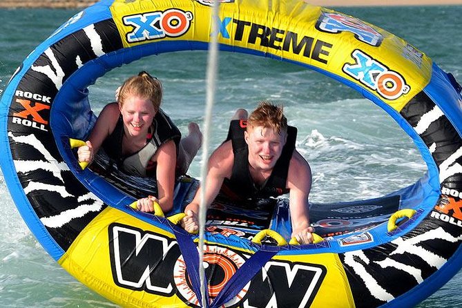 Private Donut Ride Experience in Ras al Khaimah - Getting set with a life jacket