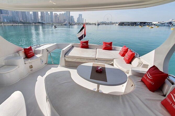 Private Dubai 2 Hours Luxury Yacht Charter with BBQ Option - JBR Beach and the Marina skyline