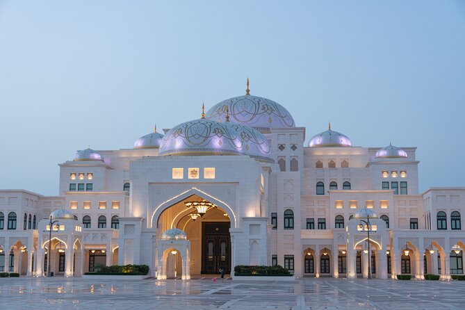 Private Full Day Tour Abu Dhabi City, Grand Mosque & Palace - The return through Saadiyat and Yas Island