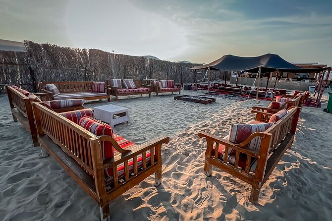 Private Overnight Desert Safari, Dune bashing, dinner & Breakfast - Dinner, bonfire, and the long evening