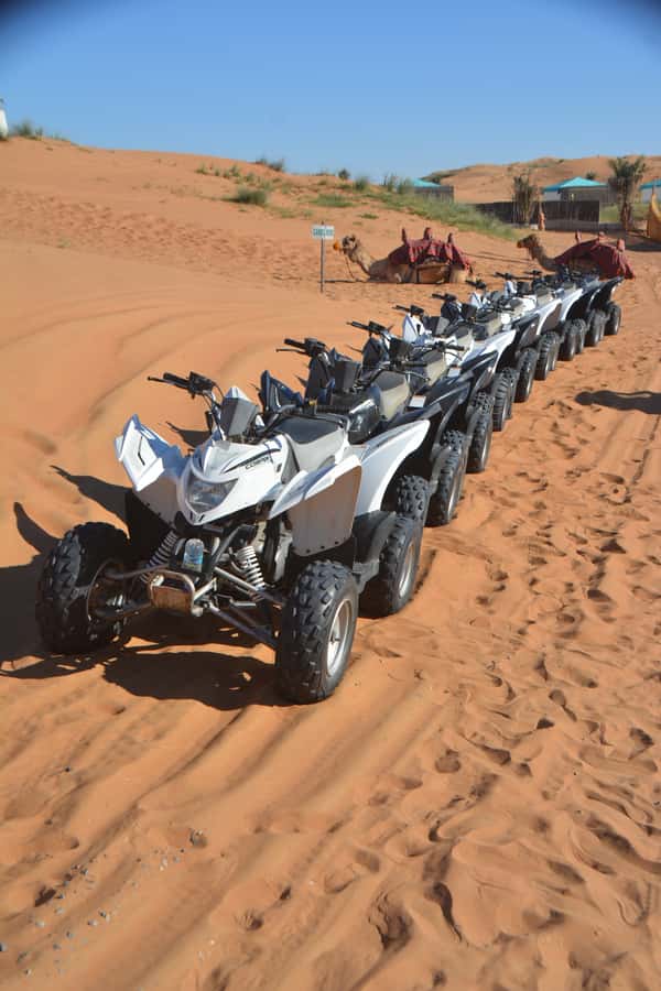 Ras Al Khaimah: Guided Quad Bike Tour - Camel rides, sandboarding, and desert photos