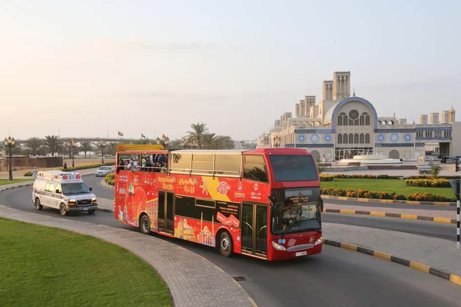 Sharjah: City Sightseeing Hop-On Hop-Off Bus Tour - Al Montazah and Flag Island add family time and city views