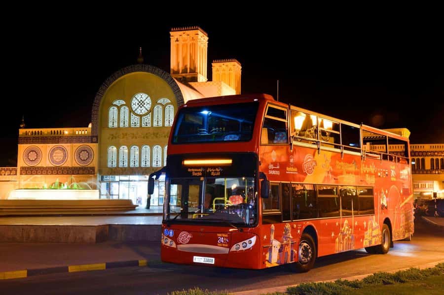 Sharjah: City Sightseeing Hop-On Hop-Off Bus Tour - King Faisal Road and Clock Square fill in the city center