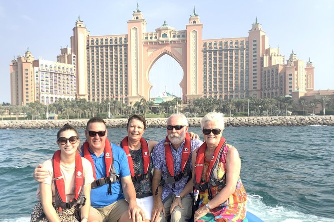 Speedboat Dubai: 60 Mins Guided Burj Al Arab & Atlantis Tour - Atlantis Aquaventure from the water