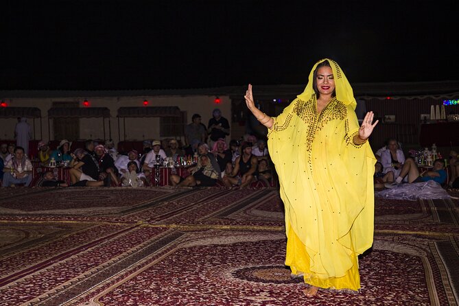 Sunset Camel Trekking with Falcon Show & VIP BBQ Dinner - What the $70 price includes