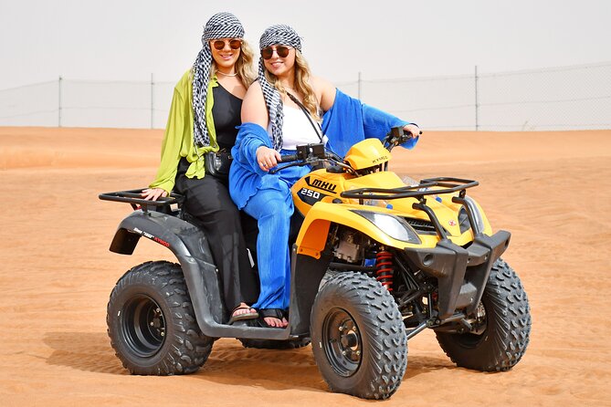 Sunset Desert Safari Quad bike Camel ride Sand Board & BBQ Dinner - Practical details that affect your decision