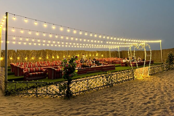 VIP Desert Safari Abu Dhabi with Private Seating Area - Watching the sun drop behind the dunes