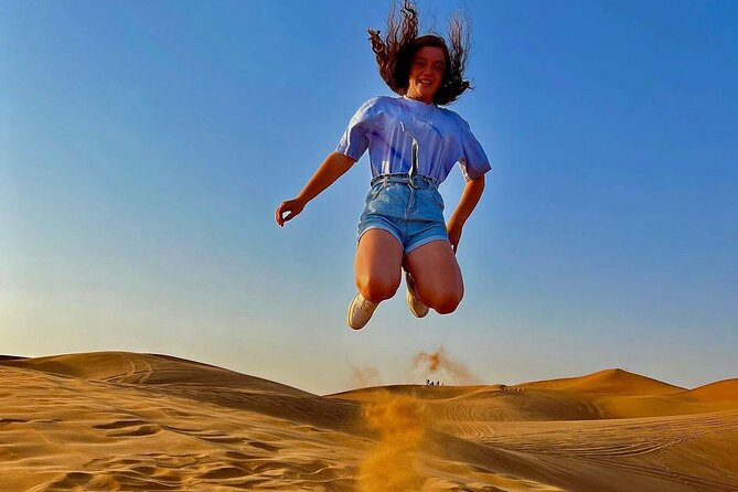 VIP Dubai Desert Safari with Quadbike,Sandboarding & BBQ dinner - Lahbab’s dune-bashing section