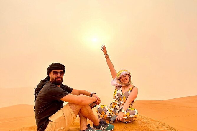 VIP Dubai Desert Safari with Quadbike,Sandboarding & BBQ dinner - Sunset photos and the short camel ride