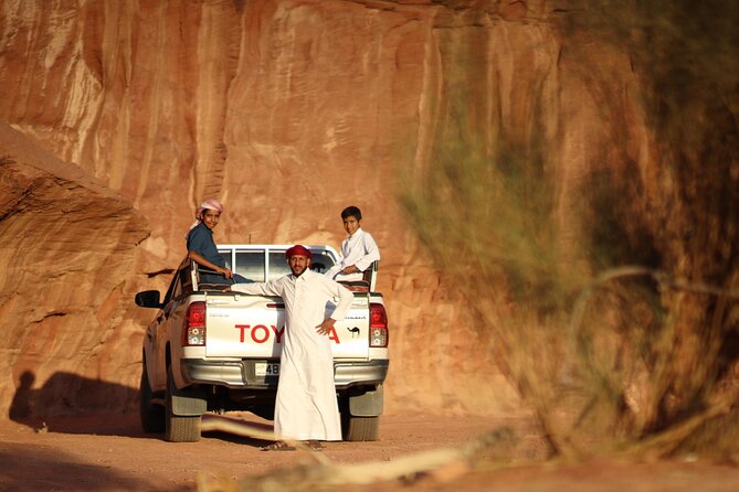 Wadi Rum 2-Day Jeep Tour with Meals and Overnight in Bedouin Camp - Lawrence’s Spring and Khazali Canyon