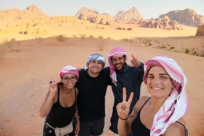 Wadi Rum 2-Day Jeep Tour with Meals and Overnight in Bedouin Camp - Umm Fruth Bridge and the white desert