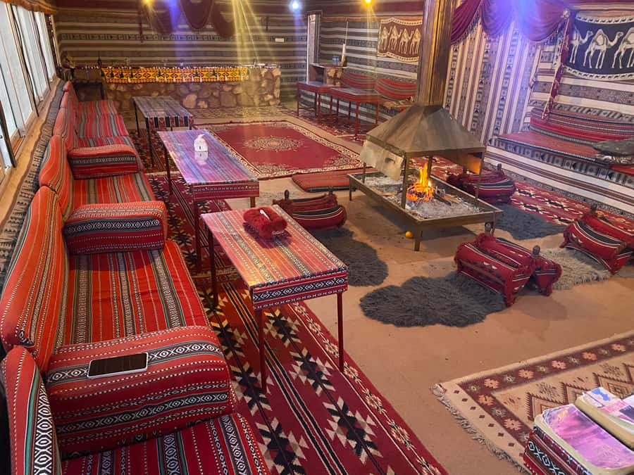 Wadi Rum: Bedouin Camp Stay,Full-Day Desert Tour with 3Meals - Lawrence’s House and the mushroom-shaped rock