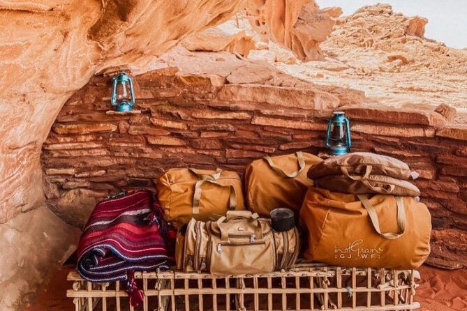 Wadi Rum Cave Camping with Jeep Tour - Stop 2: Khazali Canyon