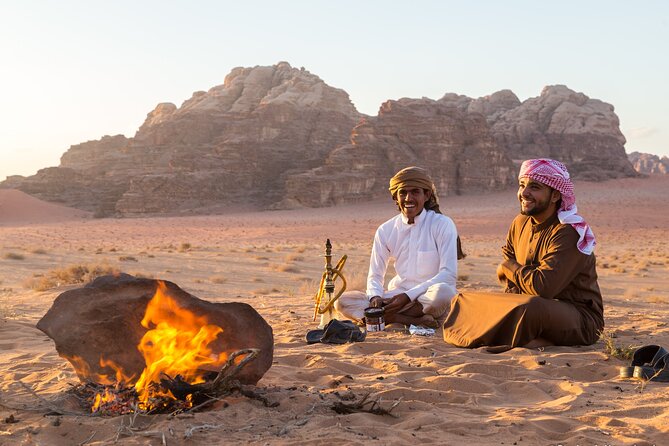 Wadi Rum: Explorer Jeep Tour PASS + Local Food + Optional Stay - Camp dinner, a private tent, and the night sky