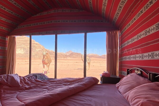 Wadi Rum Full Day Jeep Tour + Overnight & Dinner in Bedouin Camp - Bedouin lunch beside the red rock