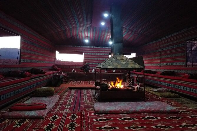 Wadi Rum Jeep Tour & Camp; Overnight - Abu Kas.haba Canyon and Burdah Rock Bridge