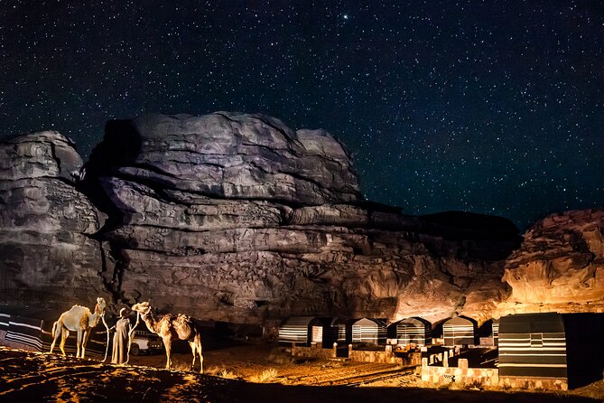 Wadi Rum Jeep Tour & Camp; Overnight - Lunch in the desert, with no rush at the main stops